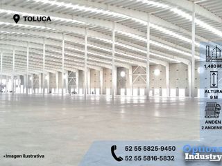 Rent now in Toluca industrial warehouse