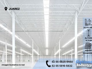 Great industrial warehouse for rent in Juárez