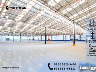 Rent right now industrial warehouse in Tultitlán