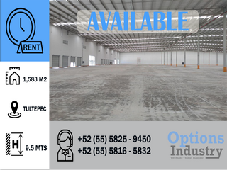 Industrial warehouse available in Tultepec