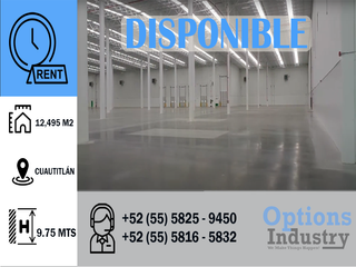 Excelente bodega industrial disponible en Cuautitlán