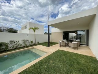 Casa en venta en Mérida, Una Planta, Priv. Aldoria Cholul, entrega Mayo-Jun 2024