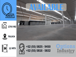 Industrial warehouse for rent in Toluca industrial zone