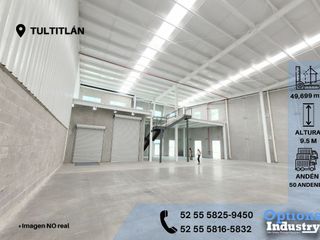 Large industrial warehouse for rent in Tultitlan