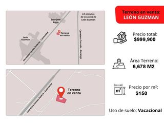 TERRENO EN VENTA LEÓN GUZMAN, LERDO DRO.