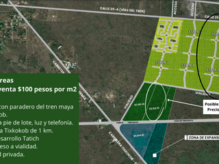 Terreno en venta en Tixkokob, Yucatán, cerca del tren maya