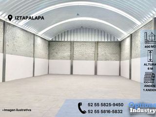 Rent now industrial property in Iztapalapa