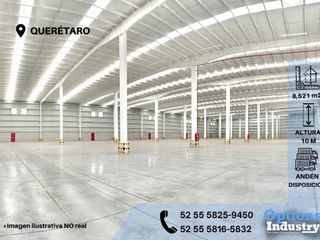 Immediate rent of an industrial warehouse in Querétaro