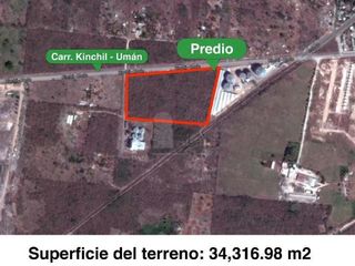 Terreno amplio, ideal para Desarrollo, Santa Elena, Umán, Yucatán