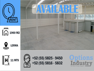 New industrial warehouse for rent in Lerma