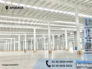 Industrial warehouse rental in Apodaca