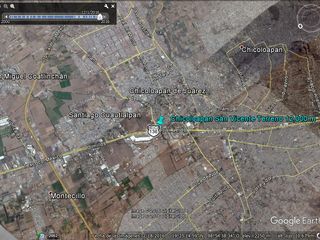 Terreno Comercial Esquina Rectangular Plano en Av. PrincipaL 12,000 m2 $5,000 x m M2
