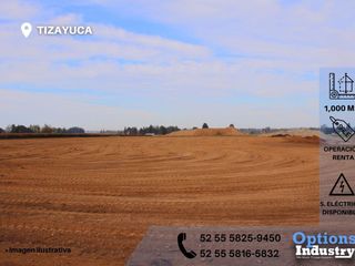 Tizayuca, immediate availability of industrial land for rent