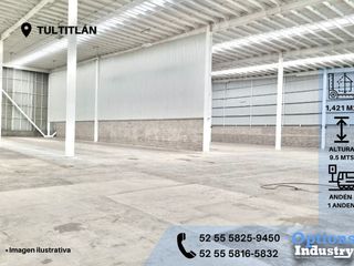 Warehouse available for rent in Tultitlán