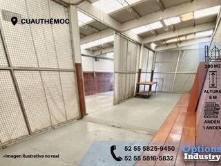 Immediate availability of warehouse rental in Cuauthémoc