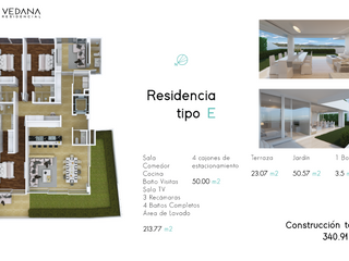 Pre venta - Departamento - Residencial Vedana - Lomas de Angelópolis