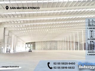 Incredible industrial warehouse in San Mateo Atenco for rent