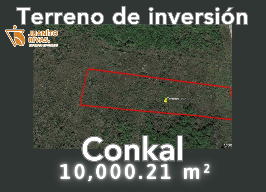VENTA DE TERRENO EN CONKAL, YUCATÁN. CERCA DE CARRETERA CHICXULUB