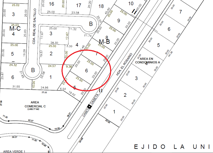 TERRENO EN VENTA EN HACIENDA EL ROSARIO EN TORREON COAHUILA