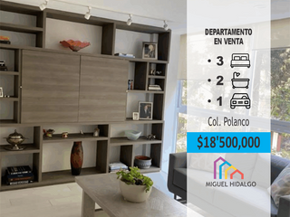 Departamento en venta en Campos Elíseos  Polanco