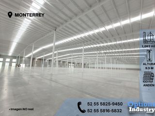 Rent industrial warehouse now in Monterrey