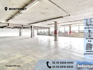 Immediate rent of an industrial warehouse in Monterrey