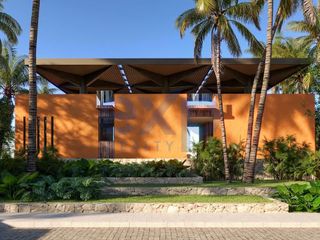 Se vende departamento en preventa 092026 en piso 8 de condominio con frente de playa y vistas al mar en Punta Sam ubicada entre el Norte de Cancn y Costa Mujeres.