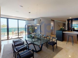 Se vende departamento entrega inmediata ubicado en el nivel 7 en condominio tipo resort frente a la laguna a 6 kms de la playa en Cancn.