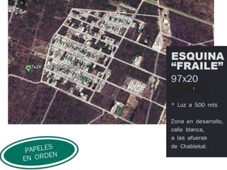 Terreno en venta Chablekal zona Norte Mérida Yucatán