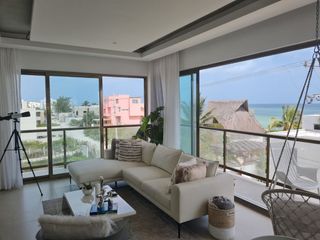 DEPARTAMENTO AMUEBLADO EN VENTA EN LAS PLAYAS DEL SAN BENITO, DZEMUL.