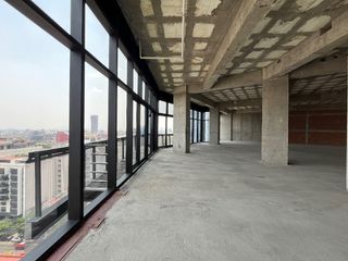 Renta oficina con balcón lista para acondicionar 388 m2 Condesa
