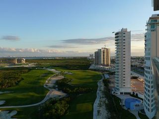 CANCUN TOWERS, RENTA DEPARTAMENTO AMUEBLADO FRENTE AL CAMPO DE GOLF