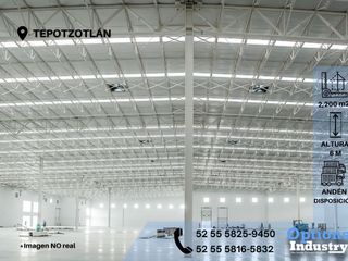 Warehouse rental opportunity in Tepotzotlán