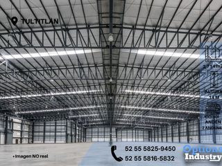 Immediate rent of an industrial warehouse in Tultitlán