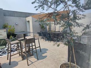 Renta departamento nuevo en calle Durango Roma Norte duplex roof Garden común