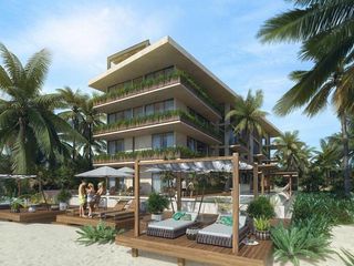 Apartment for sale - 2 Bedrooms with Terraces and Private Pool Facing the sea - Caleta Tankah - Tulum