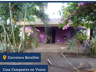 Venta Casa Campestre/El batallón/San Pedro Culiacán