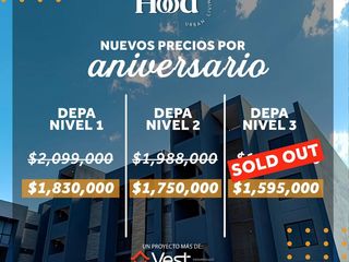 DEPARTAMENTOS  THE HOOD EN VENTA A MEJOR PRECIO