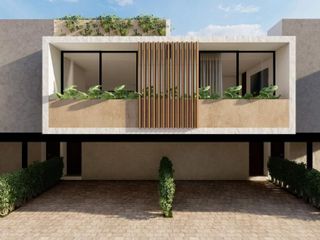 Casa en venta 2 recámaras con ROOFTOP en SABBIA TOWNHOUSES en Temozón norte