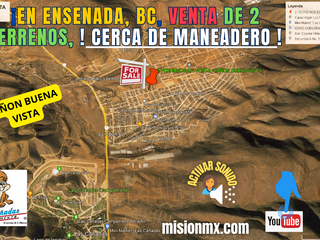 Terrenos en venta en Cañón Buena Vista, Maneadero