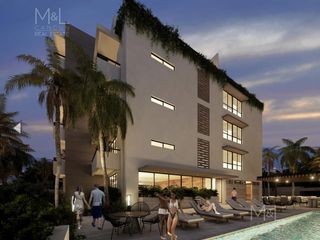 Departamento en venta Cancún,  Mucané Arbolada, Penthouse 2 recámaras y estudio