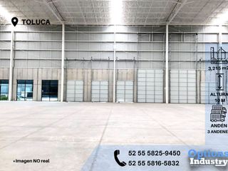 Immediate availability of industrial warehouse rental in Toluca