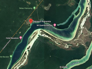 Se vende Terreno  de 978.65 has con 2 km de frente a la laguna en  Bacalar
