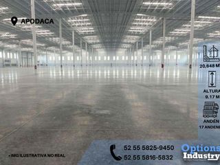 Rent industrial warehouse now in Nuevo León