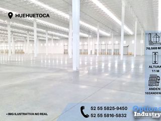 Rent industrial warehouse now in Huehuetoca