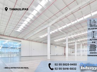 Large industrial warehouse for rent in Tamaulipas