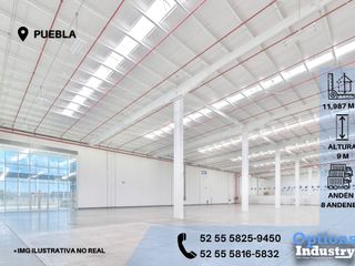 Incredible industrial warehouse for rent in Puebla