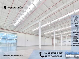 Large industrial warehouse for rent in Nuevo León