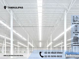 Immediate availability of industrial warehouse rental in Tamaulipas