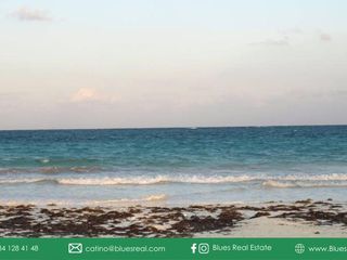 Terreno a la orilla del mar en Boca Paila en Tulum, Quintana Roo | Blues Real